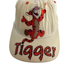 Vintage Tigger Goofy's Hat Co Dad Hat Tan Orange Snapback OSFA